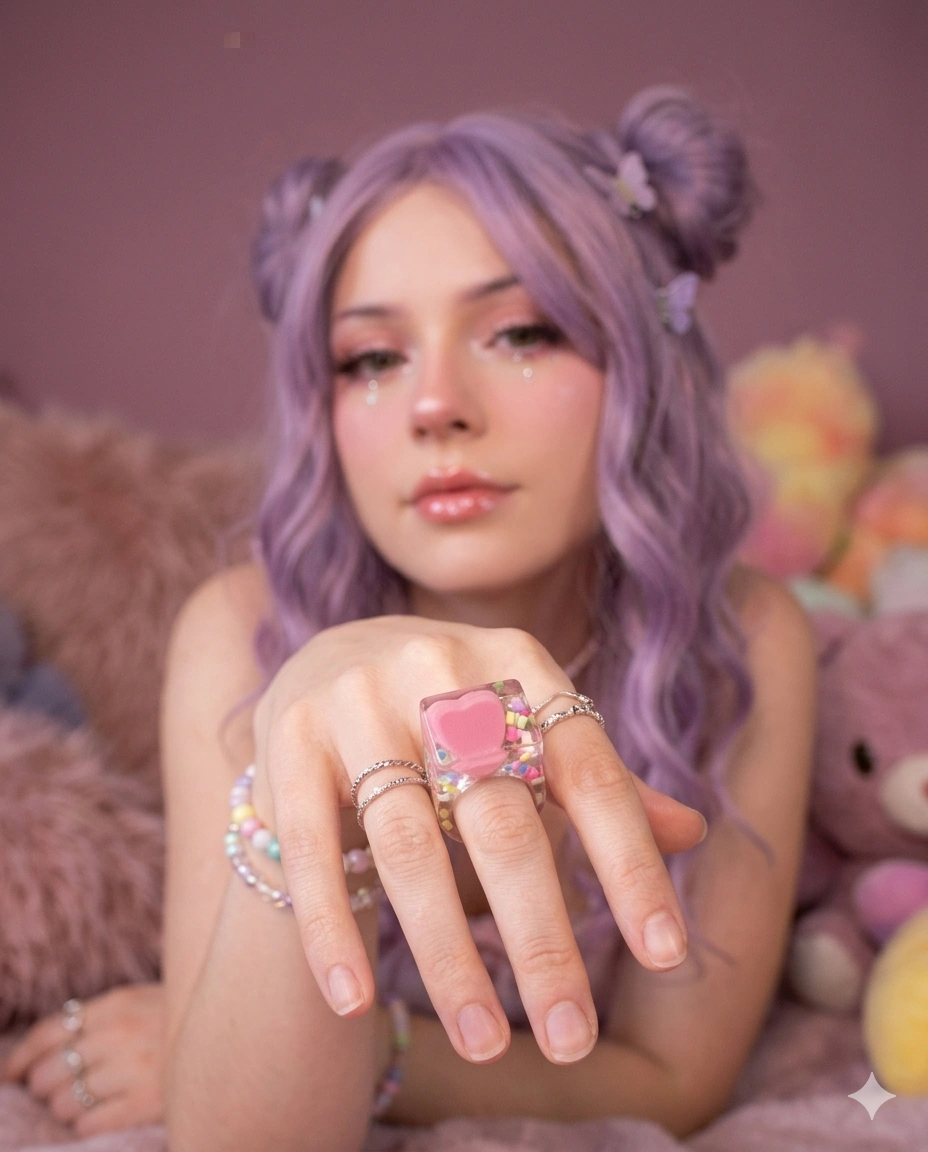Dot Cake Confetti Scream Queens Ring